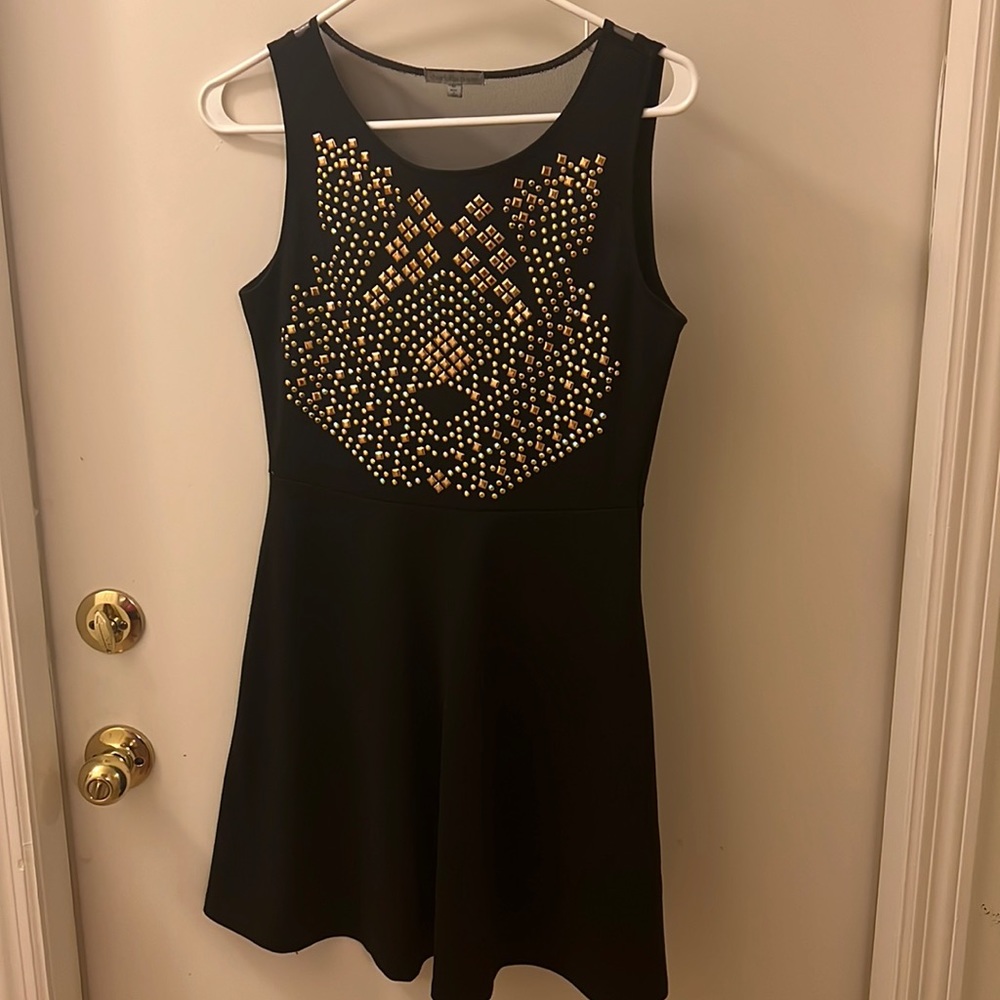 Peplum dress black